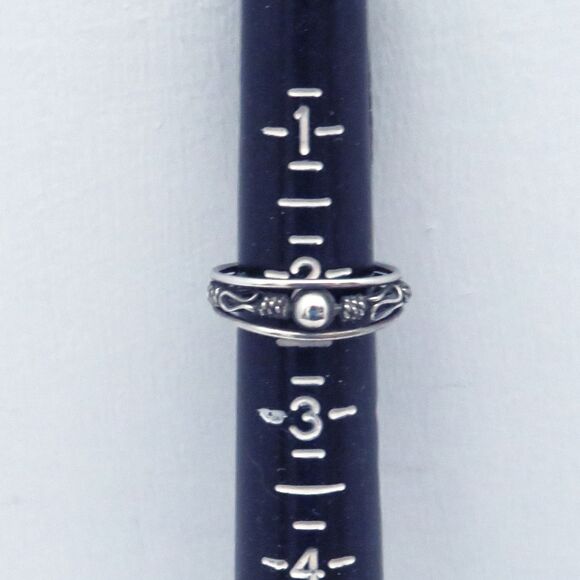 Vintage Sterling Silver Adjustable Toe Ring, Size 3, Jewelry for Feet - Picture 5 of 6